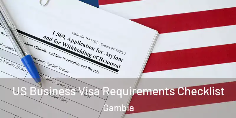  US Business Visa Requirements Checklist Gambia